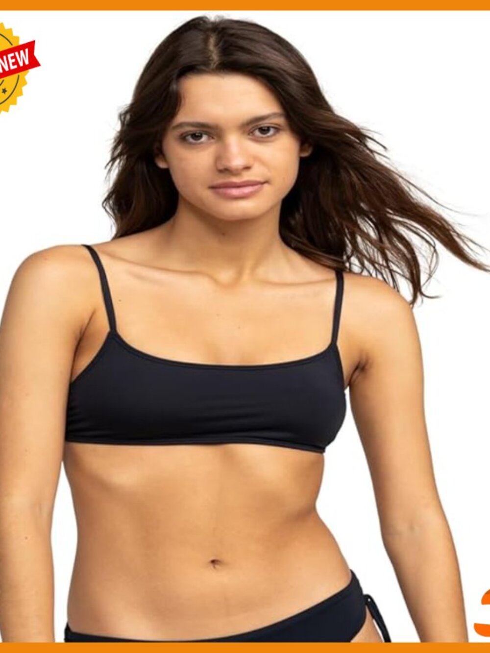 Quick-Dry Bralette Bikini Top With Removable Pads Upf 50+